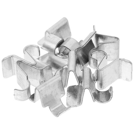 Hytrove Shelf Clips Silver 10Pcs 1In X 0.6In X 0.6In