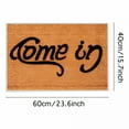 thumbnail image 2 of DERONA Carpet Slip Outdoor Indoor Come Doormat Welcome Go Non Mat in 40X60Cm Floor Home Textiles Brown Polyester, 2 of 7