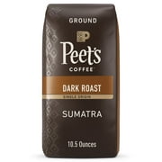 Peet's Coffee Single Origin Sumatra Ground Coffee, Premium Dark Roast, 100% Arabica, 10.5 oz