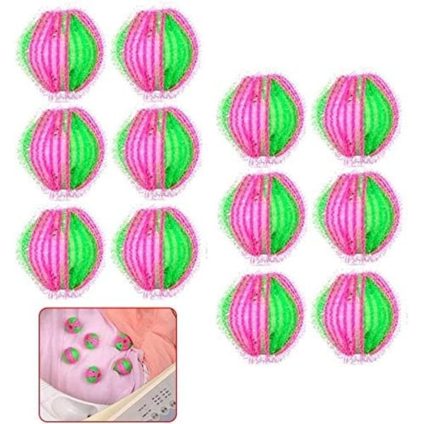 12 pcs laundry balls, washing machine lint remover pack reusable dryer balls clothes dryer balls for washing machine laundry ball