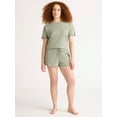 thumbnail image 3 of Joyspun Women’s Sleepwear Knit Pajama Shorty Shorts, 2'' Inseam, Sizes S-3X, 3 of 6