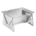 thumbnail image 2 of TNOBHG Folding Barbecue Grill Folding Campfire Grill Portable Camping Grill for Outdoor Indoor Barbeque Corrosion Resistant Hollow Design Stainless Steel, 2 of 8