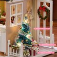 thumbnail image 5 of Casa de muñecas de madera para niños y niñas Juguetes de Tmvgtek bloques de construcción de modelo de cubierta de polvo musical hecho a mano, 5 of 5