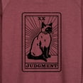 thumbnail image 3 of Instant Message - Judgement Cat Tarot Card - Women's Lightweight French Terry Long Sleeve Shirt, 3 of 6
