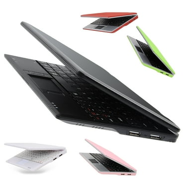 Goldengulf 7 Inch Portable Mini Computer Laptop PC Netbook for Kids Android 12 Quad Core 32GB WiFi Built in Camera Netflix YouTube Flash Player-Black