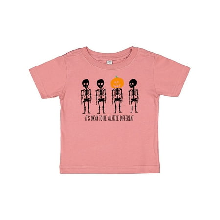 

Inktastic It s Okay to be a Little Different Skeletons and Pumpkins Gift Baby Boy or Baby Girl T-Shirt