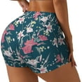 thumbnail image 2 of Naloa Lilies Flowers Biker Shorts for Women Seamless Scrunch Short Women’s Yoga Shorts for Gym Running Sport Shorts - Medium, 2 of 9
