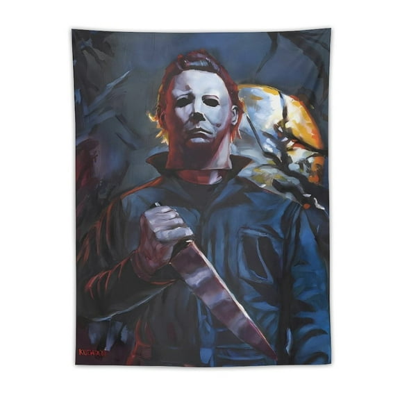 Michael Myers Tapestry Wall Hanging, Elegant Wall Hanging Tapestries Wall Art for Bedroom Decor, Outdoor, Parties 30"x40"