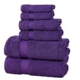 thumbnail image 1 of Affinitylinens ESP6PCTWL-RPL Élégance Spa Luxueux 600 G/M2 Coton 6 Pièces Ensemble Serviette - Violet Royal, 1 of 1