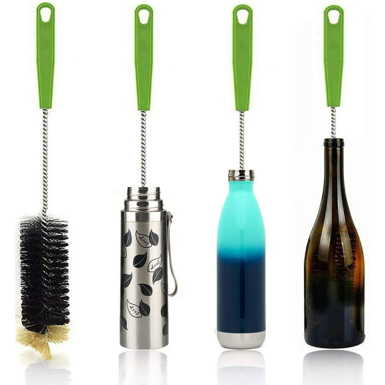 Long Bottle Cleaning Brush,Long Handle Bottle Cleaner Pot Brush Dish Vegetable Brushs for Washing Narrow Neck Beer Water Wine Decanter,Cup,Pipes,Sinks