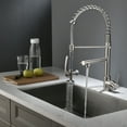 thumbnail image 3 of Multi-Handle Spring Neck Pull-Down Kitchen Faucet With Turbospray, Fastmount, 3 of 7