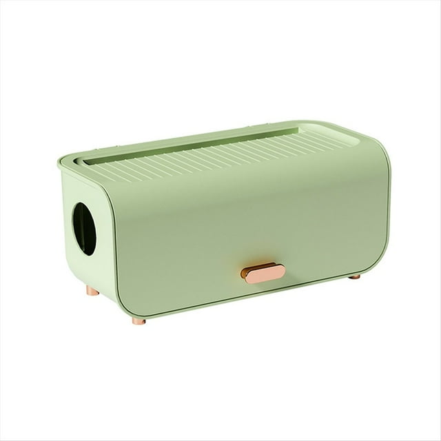 Caja de Almacenamiento de Cables de Escritorio, Resistente Al Polvo y Al Agua, Organizador de Enchufes para Cargadores, Enrollador de Cables, A