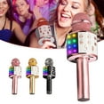 thumbnail image 2 of Microphone Sans Fil Multi-Usage Microphone Karaoké LED Haut-Parleur Microphone, 2 of 9