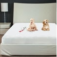 thumbnail image 1 of Canadian Linen Terry Cotton Mattress Protector Full XL 54"x80"x14" Fitted Waterproof Zippered Encasement 17" Deep Pocket Mattress Luxury Bedding Cover, 1 of 9