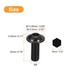thumbnail image 2 of Uxcell Flanged Button Head Socket Cap Screws, 25 Pcs M8x20mm - 304 Stainless Steel Socket Drive Fasteners Bolts, Fully Thread Machine Screws (Black), 2 of 5