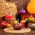 thumbnail image 3 of Fall Pumpkin Decor,7/8PCS Assorted Size Fake Pumpkin Fall Decorations,Artificial Pumpkins Harvest Pumpkins for Fall Autumn Halloween Thanksgiving Decorations, 3 of 7