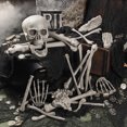 thumbnail image 4 of Muyoka 28 piezas de huesos de esqueleto de calavera, accesorios de terror espeluznantes, decoración de cementerio para decoración de fiesta de Halloween Muyoka Hogar, 4 of 7