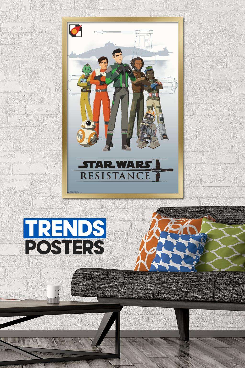 Star Wars: Resistance - Crew Wall Poster, 22.375" x 34", Framed