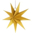 thumbnail image 3 of Estrellas plegables, 30 cm Juego de estrellas de papel de flor de pascua de 9 puntas para árbol de Navidad Árbol de Navidad - amarillo negro, 2 piezas Adepaton LN-1704, 3 of 8