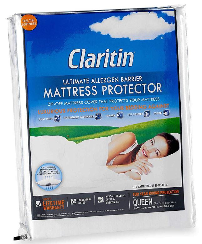 Claritin Anti-allergen Mattress Protector Full Size 54 X 75 Inches Ship for sale online 