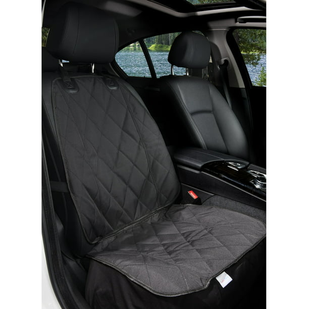 Barksbar Pet Front Seat Cover For Cars Black Waterproof Nonslip Backing Com - Pet Front Seat Cover For Cars