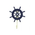 thumbnail image 1 of Handcrafted Model Ships Wheel-6-104-starfish 8 in. Dark Blue Decorative Ship Wheel with Starfish & Hook, 1 of 1