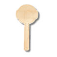 thumbnail image 2 of Unfinished Wood Etched Lollipop Shape 16" / 1/8", 2 of 2