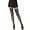 Black, variant on Women's Sheer Thigh Highs with Silicone Lace Top, White, One Size