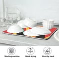 thumbnail image 7 of Yayeee Dish Drying Mat for Kitchen Counter Ultra Absorbent Easy Clean Pad 18x16", Black Cat, 7 of 7