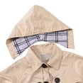 thumbnail image 4 of SYNPOS Child Girls Trench Jacket Uniform Lightweight Detachable Hood Coat,5-13Y, 4 of 11