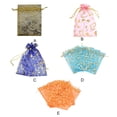 thumbnail image 4 of Wweixi 100 Pieces Drawstring Bags Adjustable Multicolor Present Pouches Decoration Candy Pocket Wedding Birthday Party Packing Pink 7*9cm, 4 of 6