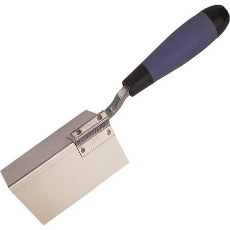 Vulcan 364863L Drywall Corner Trowel, 2.5 in W Blade, 5 in L Blade, DuraSoft Handle, PP/TPR Handle, 2.5 in Blade Radius