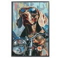 thumbnail image 2 of Weimaraner Dog Poster Riding A Motorcycle - Weimaraner Dog Canvas Wall Art For Bedroom Decor - Gifts For Men - Gifts For Men, 2 of 6