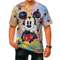 thumbnail image 2 of Camiseta con estampado de Mickey Mouse de Disney para hombre, ropa informal de moda urbana de verano para hombre, holgada, cuello redondo, secado rápido, manga corta, ropa para niños, 2 of 5