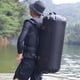 thumbnail image 1 of Bolsas de lona impermeables Correas de hombro de lona de viaje Bolsa de aventura Mochila Bolsa de lona seca para caza Senderismo Rafting Paddleboardin 80L Diámetro 38cm, 1 of 8