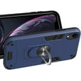 thumbnail image 4 of Case for iPhone XR with Built-in 360° Rotating Ring Kickstand Cover, Military-Grade Drop Protection Phone Case, Back Case for iPhone XR (6.1 inch), Blue, 4 of 9