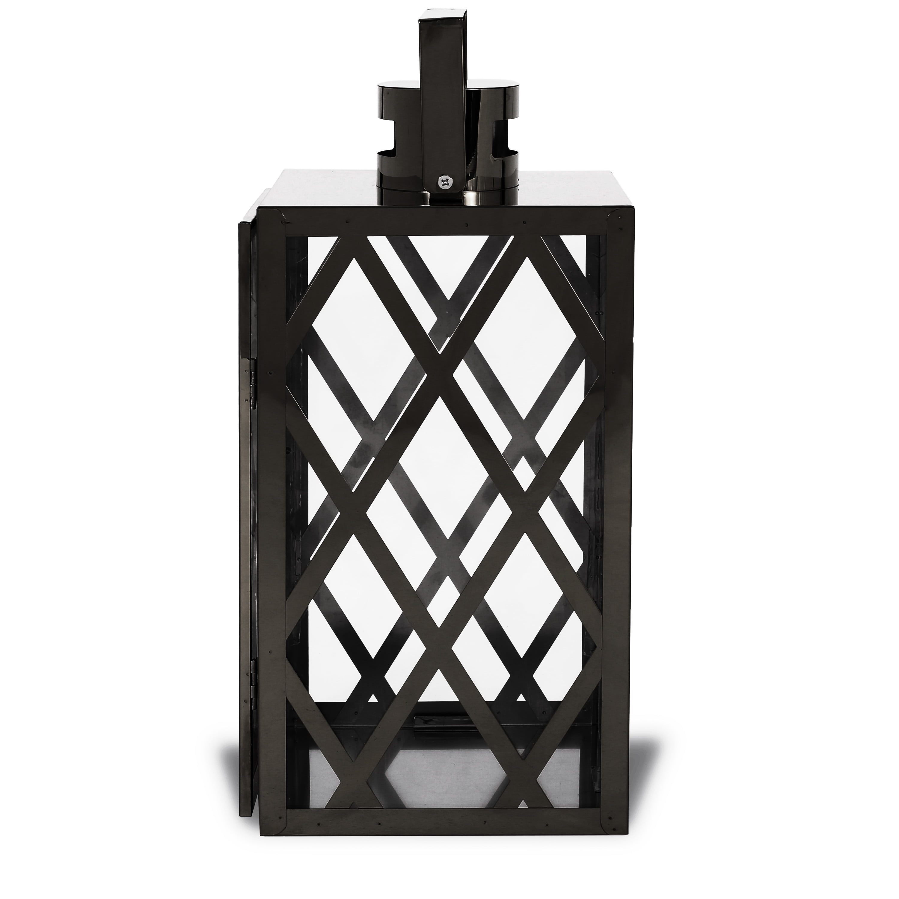 Farnsworth Stainless Steel Outdoor 14" Lantern, Black
