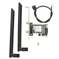 thumbnail image 2 of Adaptateur WiFi PCIe, Interface Stable AW CB304NF RTL8821CE 4.2 PCIe Adaptateur 433Mbps pour PC, 2 of 8