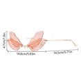 thumbnail image 3 of Gafas de sol vintage resistentes a los rayos UV Gafas de sol femeninas Gafas ostentosas Accesorios decorativos FLhrweasw Nuevo, 3 of 6