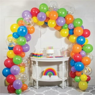 Colourful Balloon Arches  Rainbow Balloon Arch Garland (78pk) – Proptastick