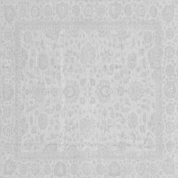 Ahgly Company Indoor Square Oriental Gray Traditional Area Rugs, 3' Square
