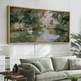 thumbnail image 2 of Large Framed Canvas Print The Abstract Modern Wall Art Decorative Ready to Hang Painting for Living room Bedroom - 60"x30" Natural Frame, 2 of 7
