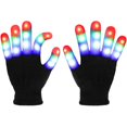 thumbnail image 1 of Guantes iluminados Guantes LED Rave Cool Toys Regalos para niños, adolescentes, niñas, calcetines navideños, regalos de fiesta (edades de 10 a 16 años, negros), 1 of 5