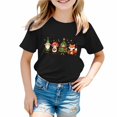 thumbnail image 5 of Xyant Christmas Shirt Toddler Boy Girl Christmas Tree/Elf Print Short Sleeve Funny Graphic T Shirts Kids Xmas Holiday Tees Gift Tops, Size 1-2 Years, 5 of 6