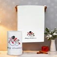 thumbnail image 4 of Snowman Christmas Tree Santa Claus Embroidered Towel Cottons Christmas Kitchen Hand Towel Holiday Gift Towel, 4 of 6