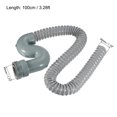 thumbnail image 2 of Uxcell 100cm Drain Pipe Expandable Tubing Flexible Drainage Pipe Grey 1 Pack, 2 of 6