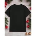thumbnail image 2 of Valentine's Day His & Hers Matching T-Shirts - Casual Black Cotton Tees with Red Heart Print - Round Neck, Machine Washable Summer Clothing, 2 of 6