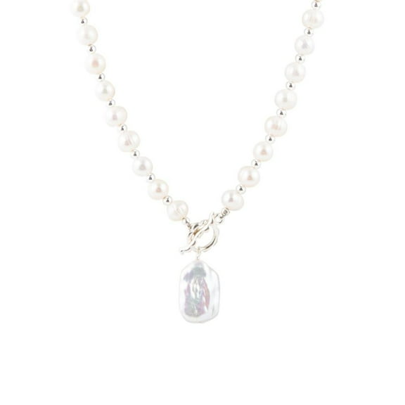 Sunday Best Pearl Toggle Necklace