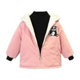 thumbnail image 5 of Toddler Boys Girls Sherpa Fleece Lined Hoodies Zip Up Cute Jackets Kids Winter Warm Outwear Coats With Pockets For Gifts,Pink 3,8 Years, 5 of 5