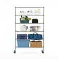 thumbnail image 4 of Furinno Wayar 6-Tier Metal Storage Shelf Rack, 48 x 18 x 78, Stainless Steel, 4 of 5